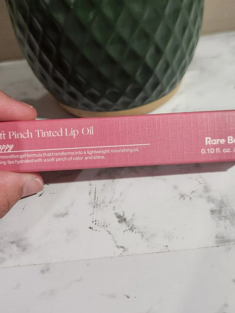Rare Beauty Soft Pinch Tinted Lip Oil HAPPY Full Size, .10 Fl Oz / 3 ml NIB